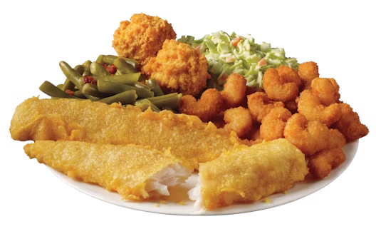 2 Piece Fish and Popcorn Shrimp Meal at Captain D's