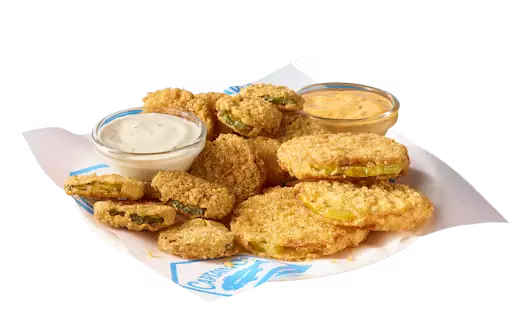 Fried Green Tomatoes & Pickles at Captain D's